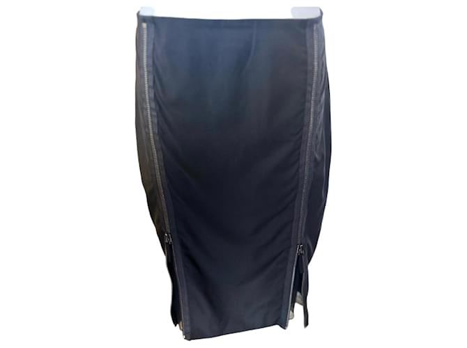 Jean Paul Gaultier Skirts Black Cotton Wool  ref.1184584