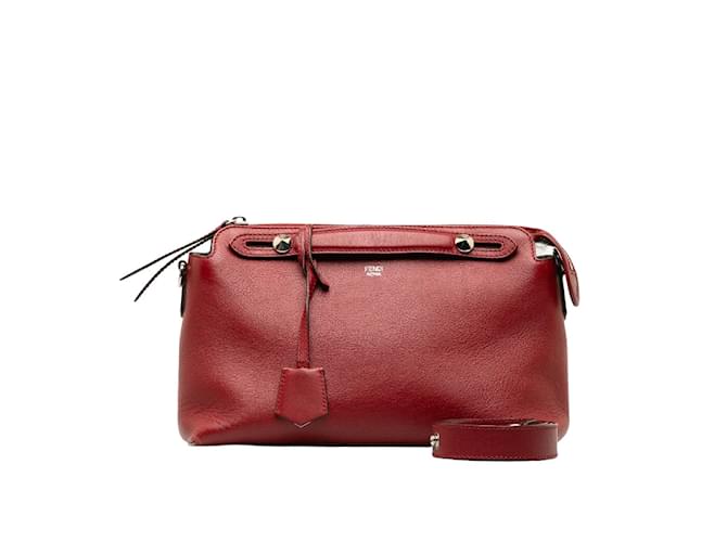 Fendi Leather By The Way Bag 8BL124 Red Pony-style calfskin  ref.1184637
