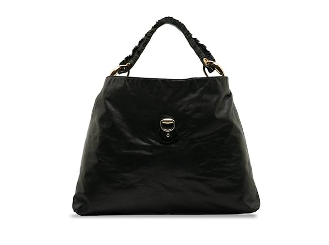 Bolsa de couro Gucci Abby One Shoulder 189839 em boas condições Preto  ref.1184675