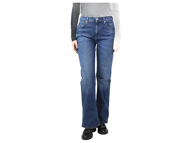 Citizens of Humanity Blue Vidia straight-leg jeans - size UK 10 Cotton  ref.1184681