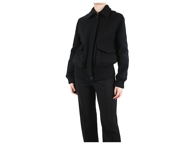 Autre Marque Black wool jacket - size UK 14  ref.1184702
