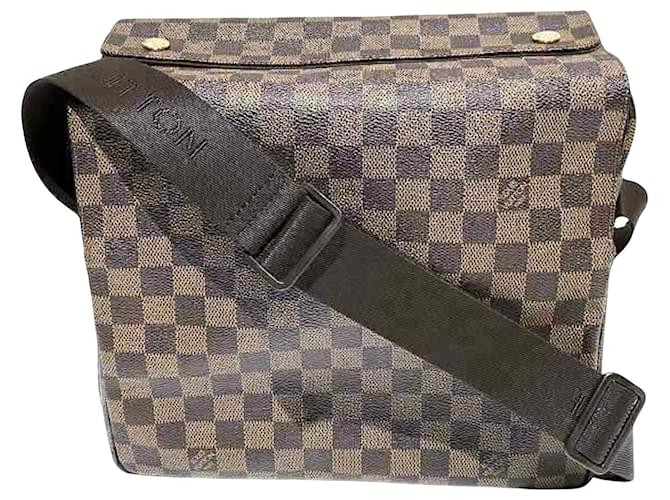 Louis Vuitton Naviglio Brown Cloth  ref.1184715
