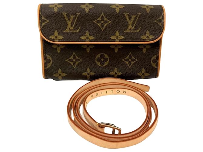 Louis Vuitton Florentine Brown Cloth  ref.1184718