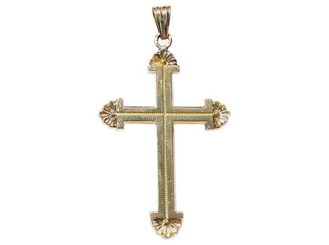 Autre Marque Old rose gold cross 18 finely crafted carats. Golden Pink gold  ref.1184738