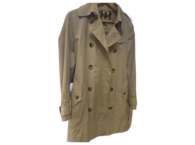 Gabardina Burberry Beige de Algodón
