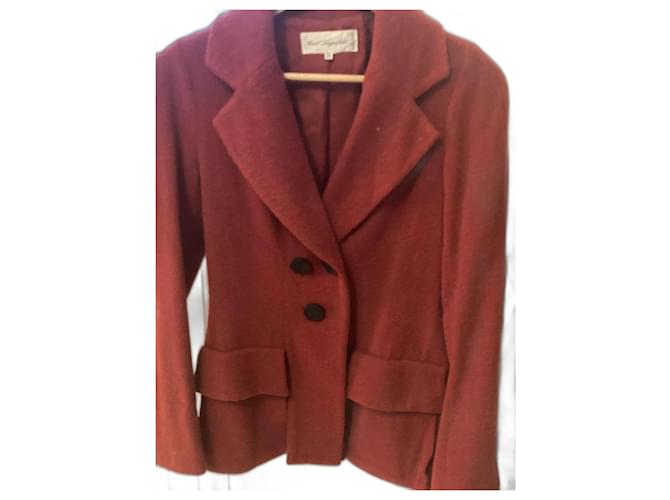Vintage Karl Lagerfeld jacket Red Wool  ref.1184745