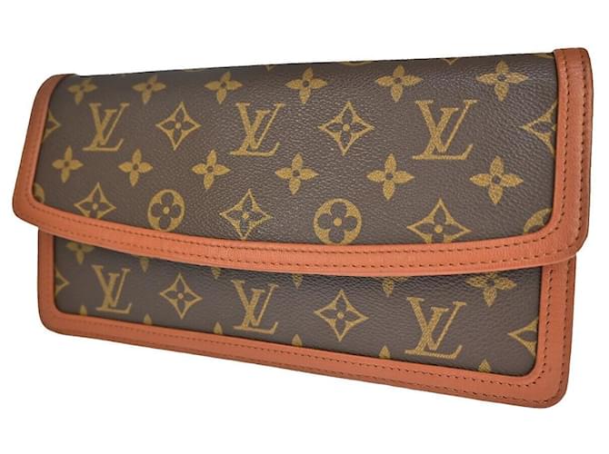 Louis Vuitton Pochette Dame Brown Cloth  ref.1184840