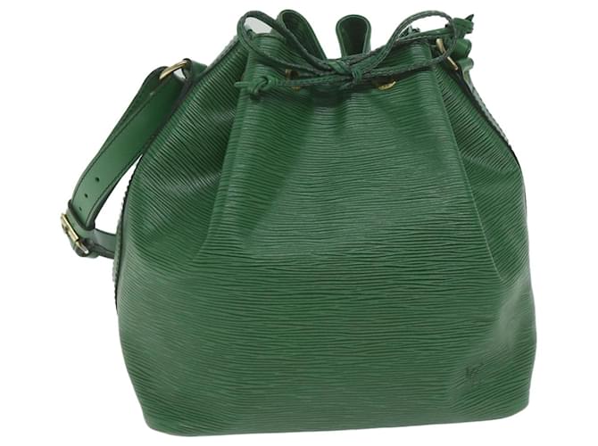 LOUIS VUITTON Epi Petit Noe Shoulder Bag Green M44104 LV Auth 61617 Leather  ref.1184896