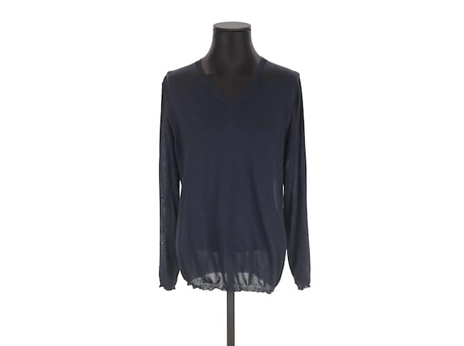 Lanvin Silk sweater Blue  ref.1184963