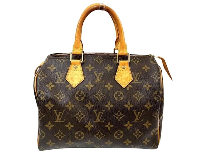Louis Vuitton Speedy 25 Brown Cloth  ref.1188514
