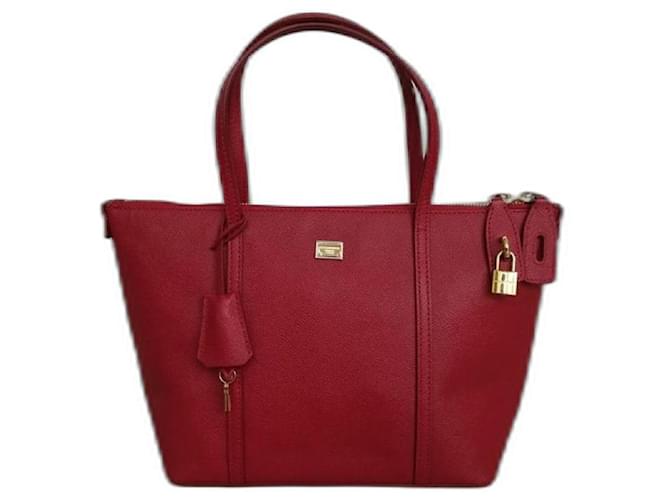 Dolce & Gabbana Borse Rosso Pelle  ref.1188546