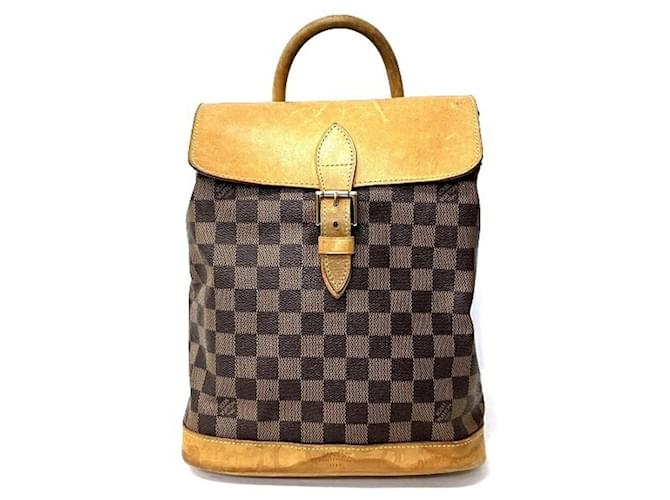 Louis Vuitton Sac A Dos Brown Cloth  ref.1188641