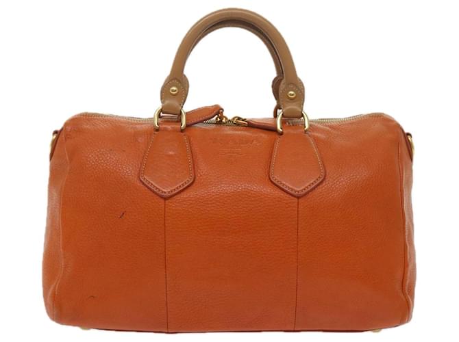 Prada Arancione Pelle  ref.1188652