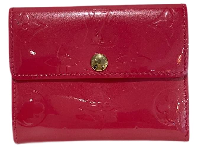 Louis Vuitton Elise Cuir vernis Rouge  ref.1188724