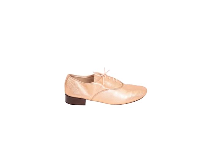 Repetto leather lace-ups Pink  ref.1188777