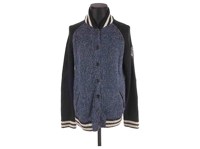 Zadig & Voltaire Cardigan en laine Blue Wool  ref.1188782