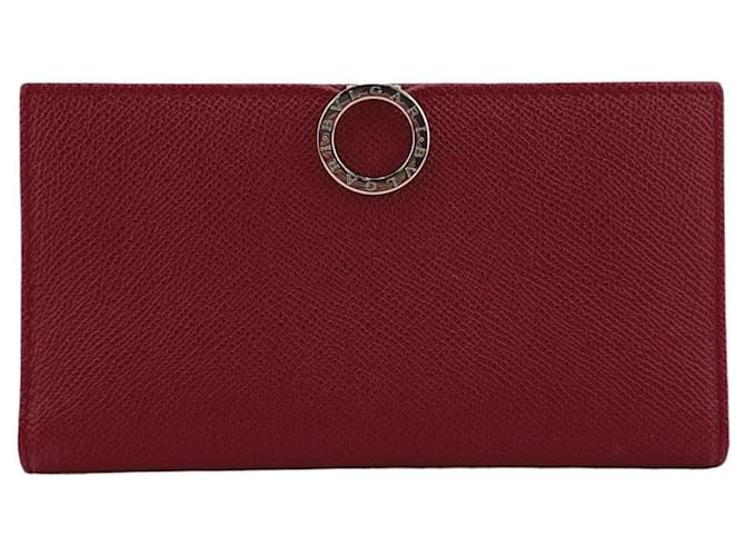 Bulgari Bvlgari bvlgari Vermelho Couro  ref.1188856