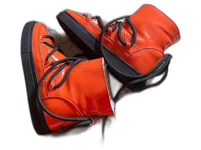 Botas Inuikii Naranja Charol