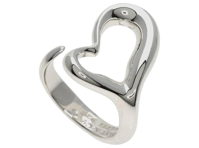 Tiffany & Co Open Heart Silvery Silver  ref.1188894