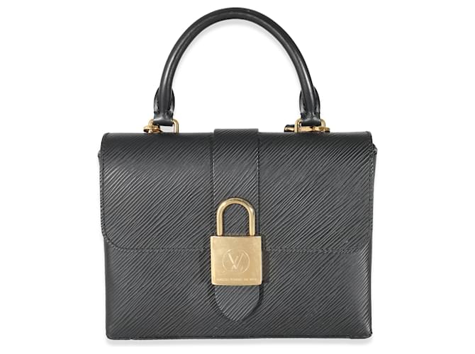 Louis Vuitton Preto Epi Locky BB Couro  ref.1188972