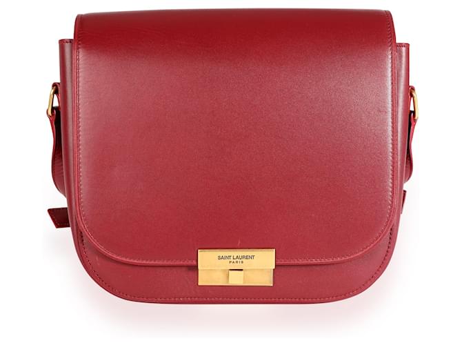 Saint Laurent Amaretto Calfskin Betty Messenger Bag Red Leather  ref.1189009