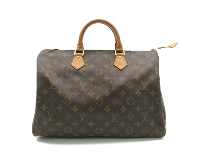 Louis Vuitton Monogram Speedy 35 M41524 Brown Cloth  ref.1189090
