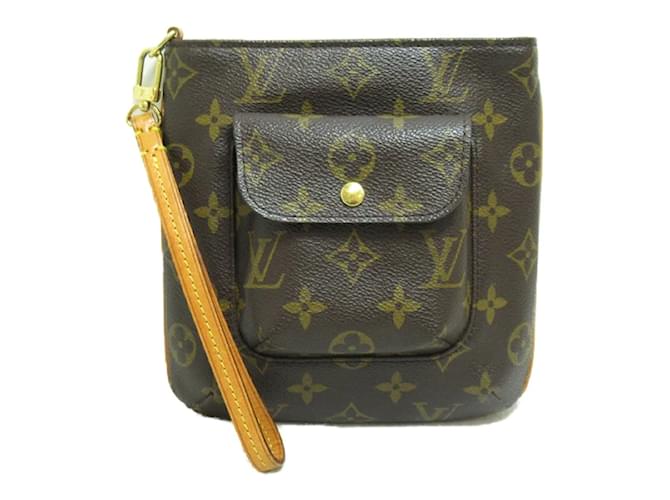 Louis Vuitton Monogram Partition Clutch Bag  M51901 Brown Cloth  ref.1189102