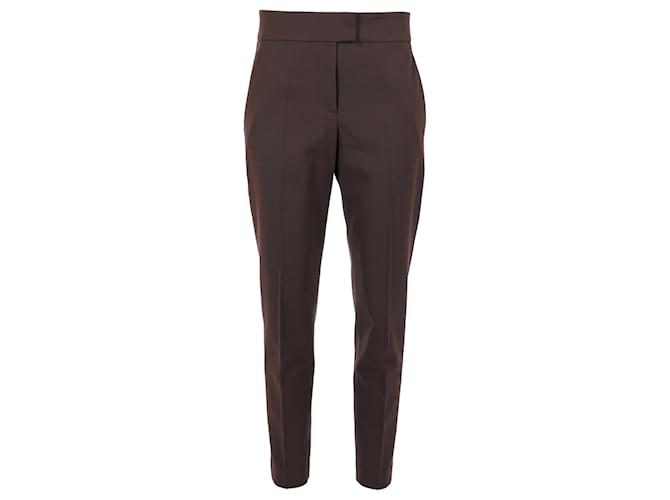 Brunello Cucinelli Tapered Trousers in Brown Wool  ref.1189151