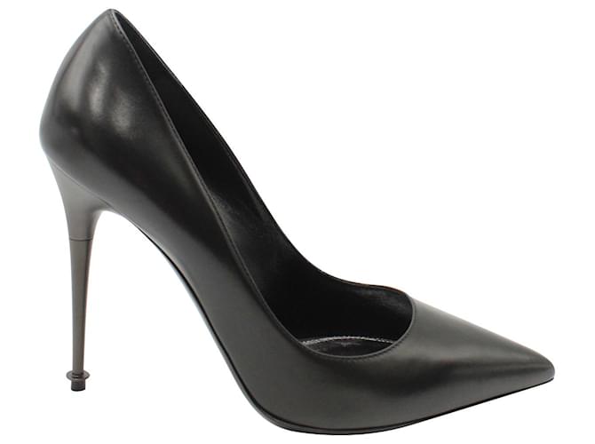 Zapatos de salón con tacón de alfiler y punta en punta de Tom Ford en cuero negro  ref.1189154