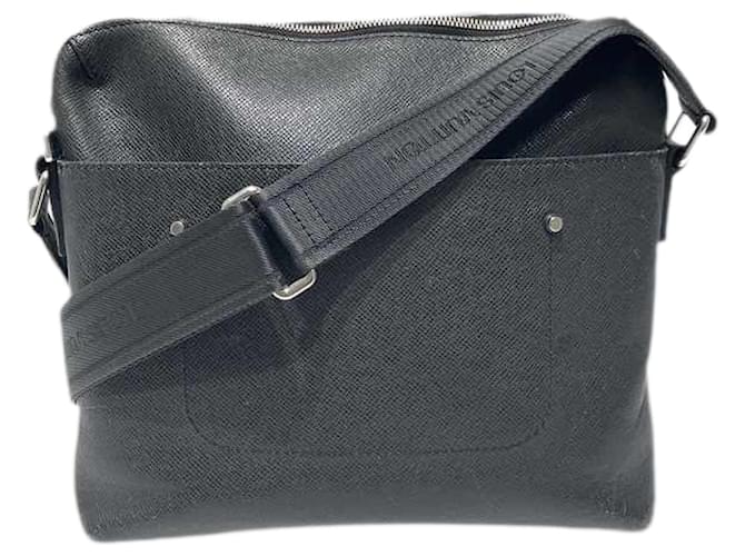 Louis Vuitton Pochette Grigori Cuir Noir  ref.1189271