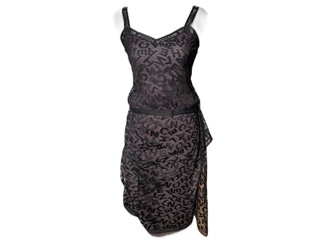 Chanel Skirt suit Black Monogram Cotton Lace  ref.1189295