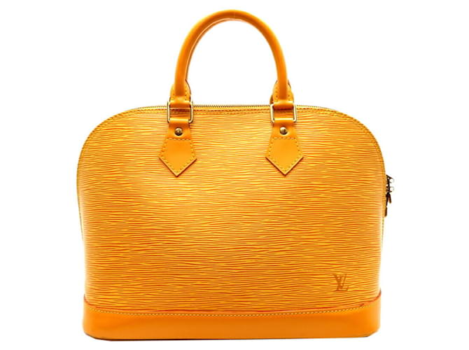 Louis Vuitton Alma Amarelo Couro  ref.1189327