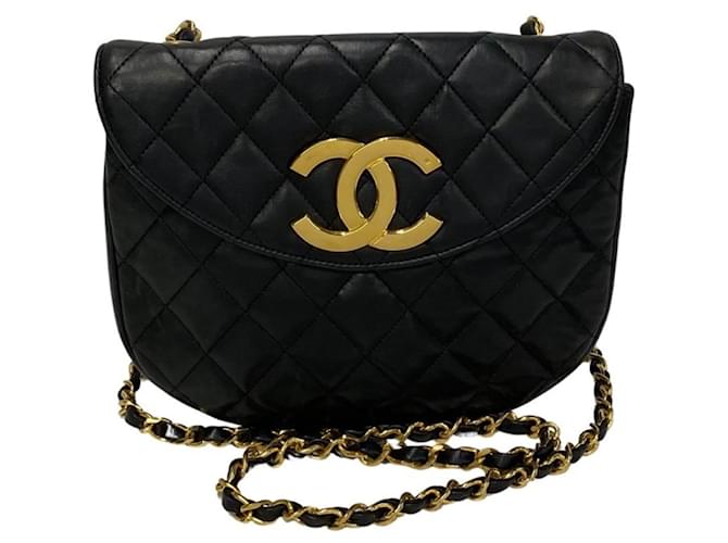 Timeless Chanel Black Leather  ref.1189355