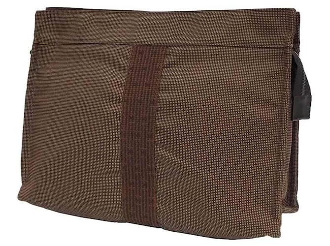 Hermès Herline Brown Cloth  ref.1189465