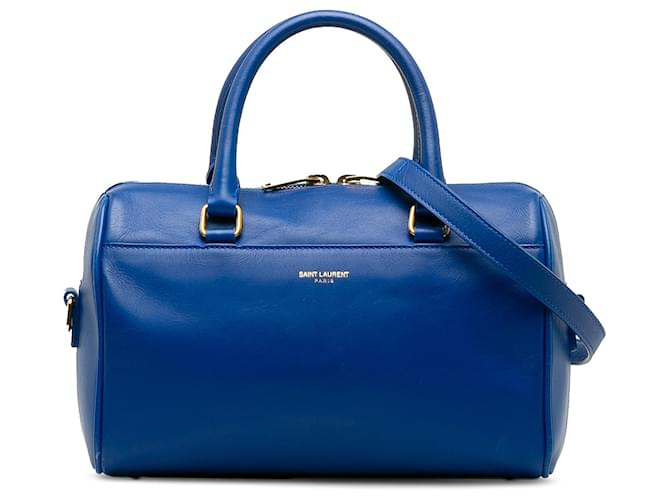 Saint Laurent Blue Classic Baby Duffle Leather Pony-style calfskin  ref.1189558