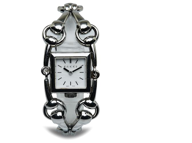 Reloj Gucci Signoria de cuarzo plateado Plata Acero Metal  ref.1189576