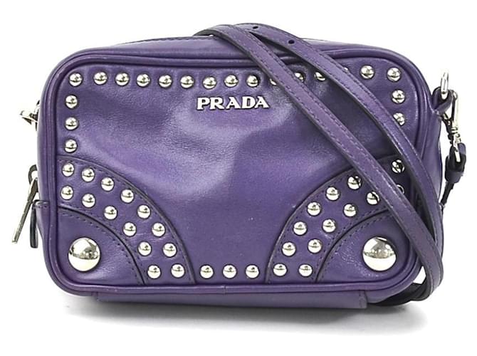 Prada Purple Leather  ref.1189748