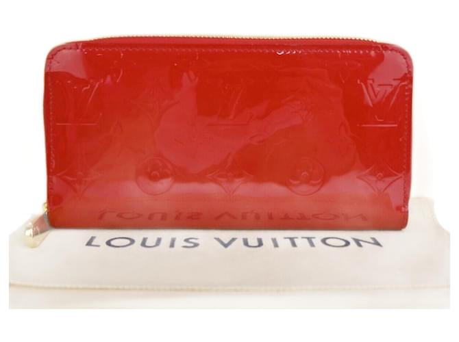 Louis Vuitton Zippy Rot Leder  ref.1189762