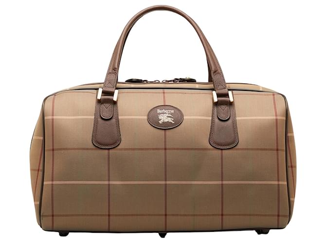 Burberry Marrom Lona  ref.1189858