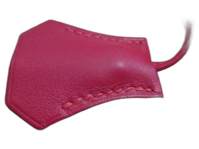 clochette , nuova cerniera e lucchetto Hermès per la borsa per la polvere Hermès Rosa Pelle  ref.1189894