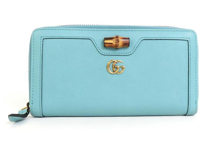 gucci Cuir Turquoise  ref.1190103