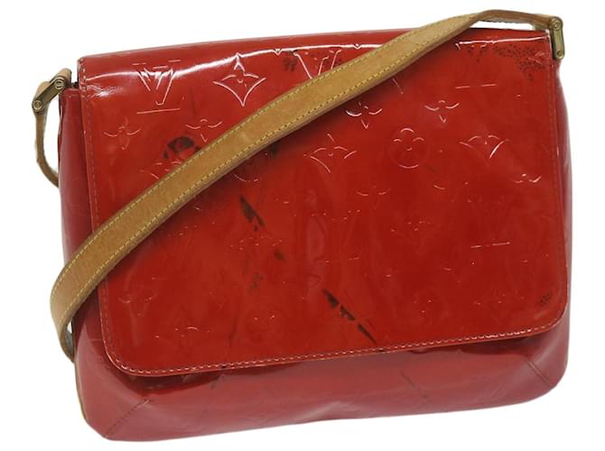 LOUIS VUITTON Monogram Vernis Thompson Street Shoulder Bag Red M91094 auth 62189 Patent leather  ref.1190161