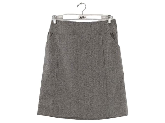 Louis Vuitton wrap wool skirt Grey  ref.1190209