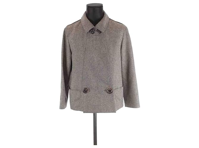 Louis Vuitton Chaqueta de traje de lana Gris  ref.1190212