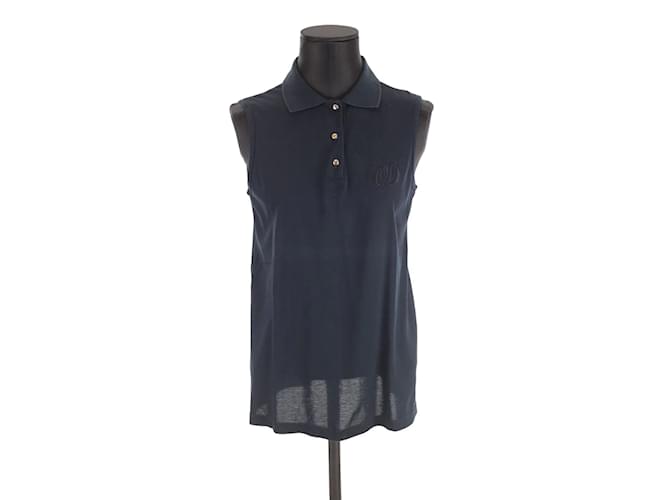 Dior Poloshirt aus Baumwolle Blau  ref.1190216
