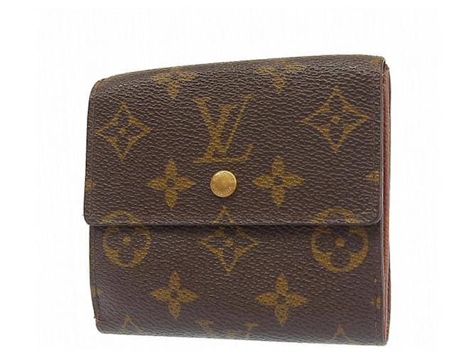 Louis Vuitton Porte-monnaie Brown Cloth  ref.1190383