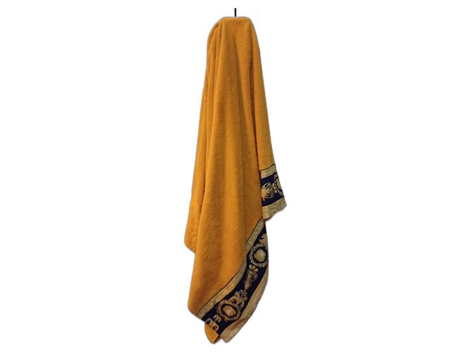 Serviette de corps Gianni Versace Barocco Coton Jaune