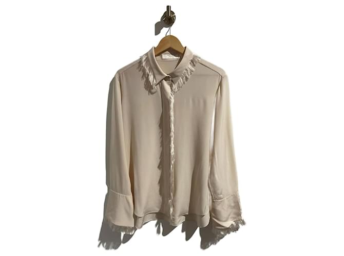 Chloé CHLOE Oberteile T.Internationale XL-Seide Beige  ref.1190507