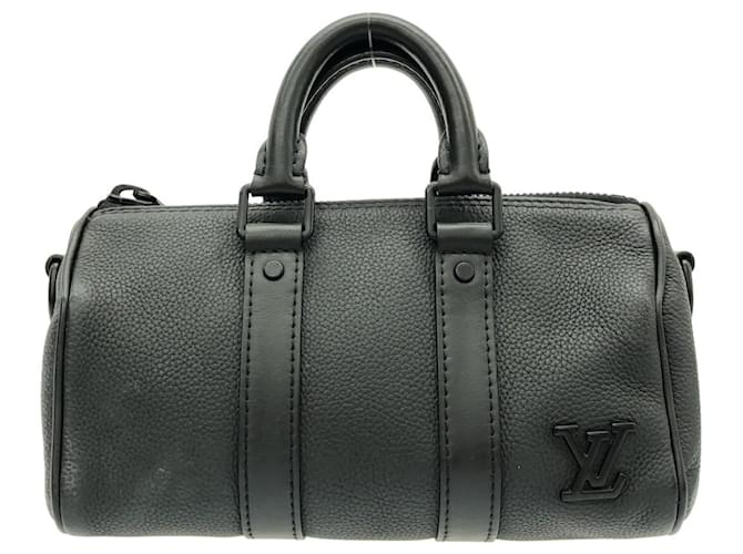 Louis Vuitton Keepall Cuir Noir  ref.1190572