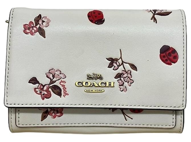 Coach White Leather  ref.1190585